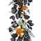 6ft. Black & Orange Halloween Pumpkin Pre-Lit LED Garland